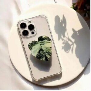 Leaf Phone Holder Stand 360°Rotating With Hand Grip Handle